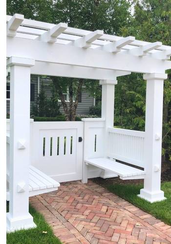 Custom Pergola Bench