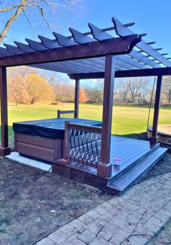 Crystal Lake, IL Deck Pergola